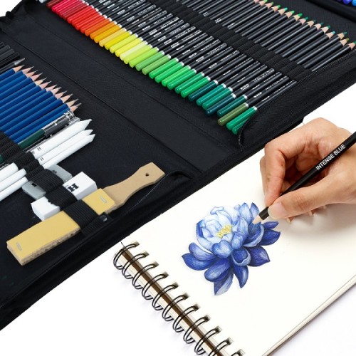 H&B 216pcs oil-based color pencil set for wholesale color pencil drawings for kid