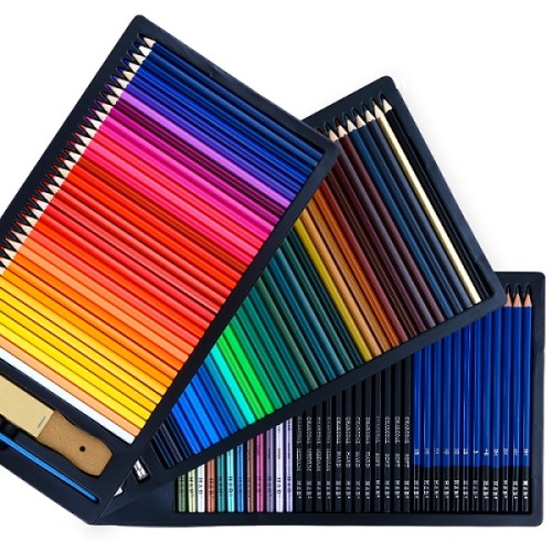 H&B 120pcs water soluble best colored pencils set for kid color pencil art