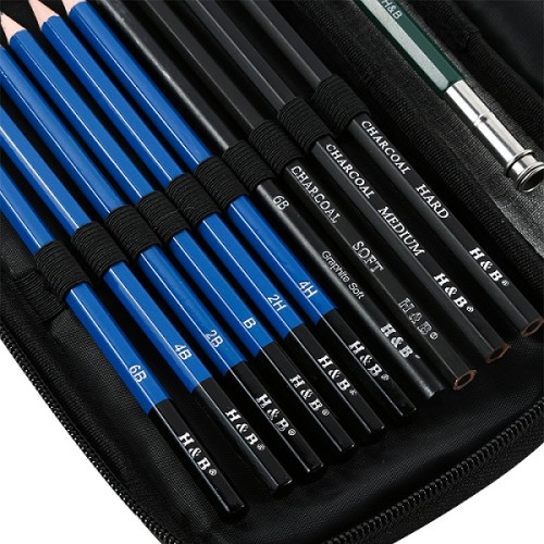 H & B 18 шт., набор карандашей для рисования карандашом для художника, карандашные наброски