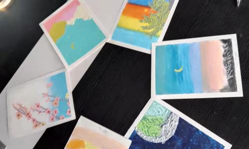 H & B oil pastel experience