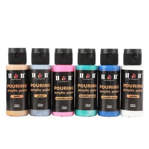 Customize Your Art Supplies with Our Metallic Acrylic Pouring Paint Set