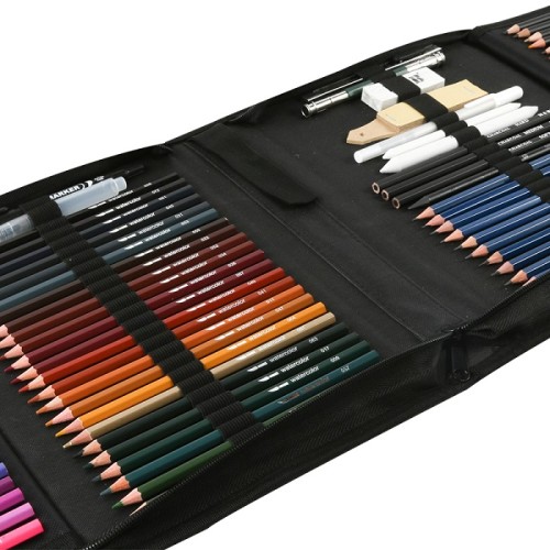  H & B 120 lápices de colores, juego de lápices de dibujo a base  de aceite, lápices de colores profesionales para adultos principiantes,  suministros de arte con borrador en caja de