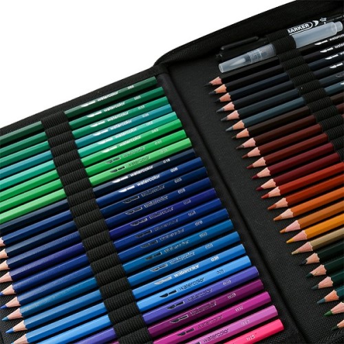 Drawing natural mix color pencil kit and custom colored pencils logo