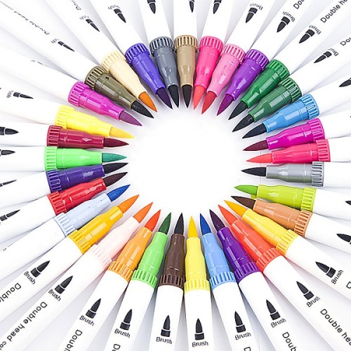 Watercolor brush pens 60,72,120 wholesale custom for school and office