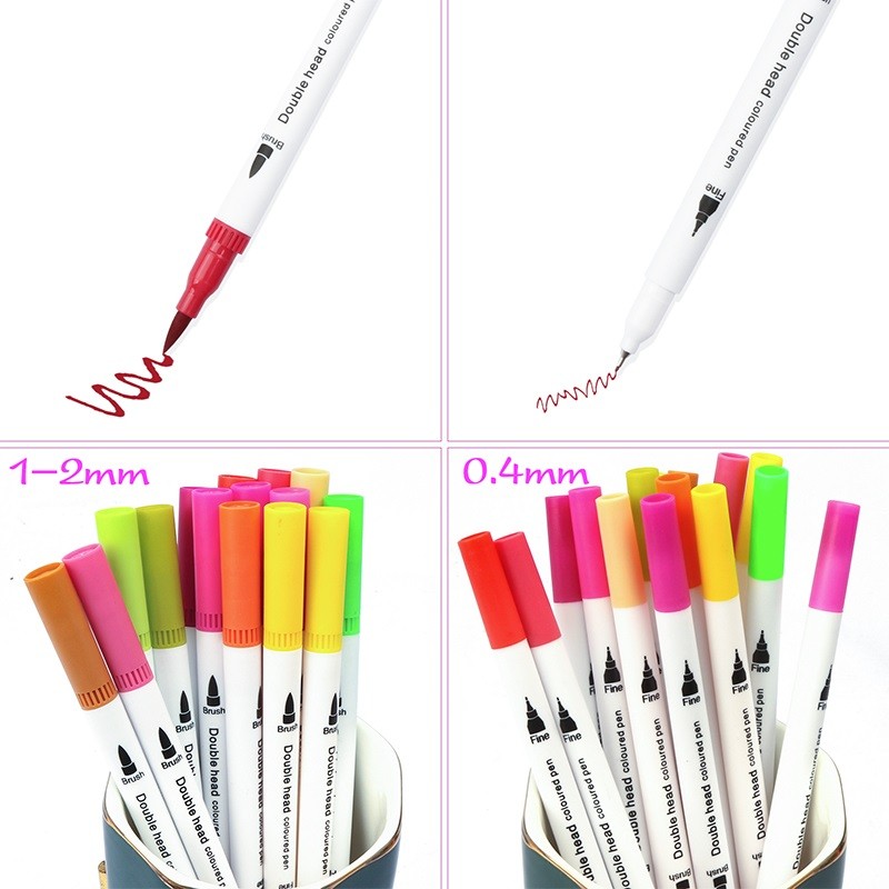 Brush Pens Art Markers ZSCM 72 Colors Artist Fine Brush Tip Coloring Pens  for Easter Eggs