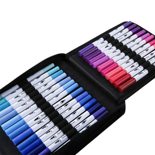 Watercolor brush pens 60,72,120 wholesale custom for school and office