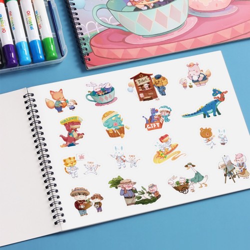 A4 coil Waterproof Marker Paper Pad with 50 sheets easy drawing for kids