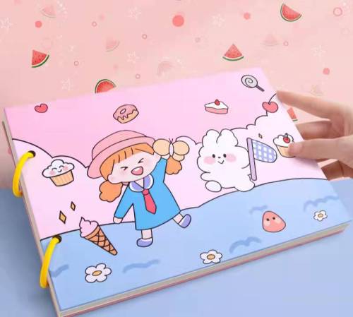 A4 coil Waterproof Marker Paper Pad with 50 sheets easy drawing for kids