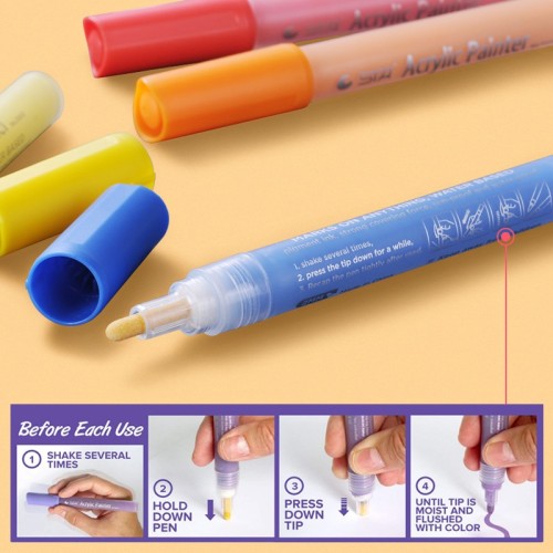 2mm chalk acrylic sta paint refillable 3d marker pen set