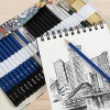 H&B 28pcs Professional sketch pencil art set for drawing colored pencil drawings