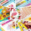 H&B 100pcs colors dual and watercolor brush pens and gel pens for kid