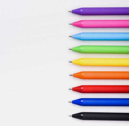 Macaron Retractable 0.5mm Gel Pens and gift pens for school office supplies