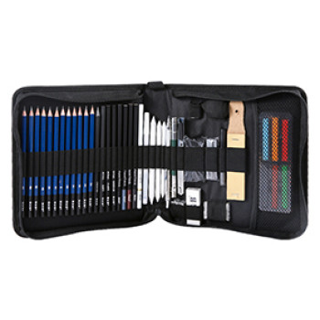 H&B 49 Pieces Sketching Drawing Pencil Art Supply Set