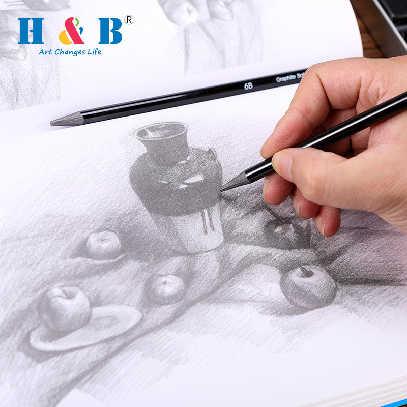 H&B art sketching pencil art set para artistas