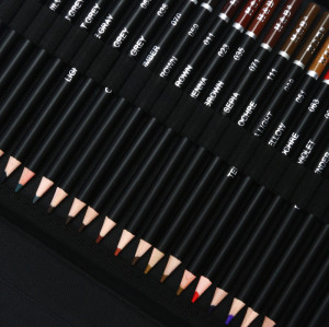 厂家直供H&B96件高质量素描彩色铅笔套装专业美术绘画艺术套装