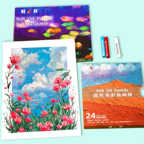 H&B 24/36pcs oil pastels for kid Art supplies oil pastels art for wholesale