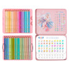 h&b 50pcs Assorted Pastel Macaron Colouring Pencils set for Adult and Arts Drawing Colored Pencils drawing set with iron box
