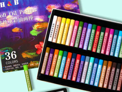 Art supplies oil pastels and 24/36 Assorted Colors crayons set preview