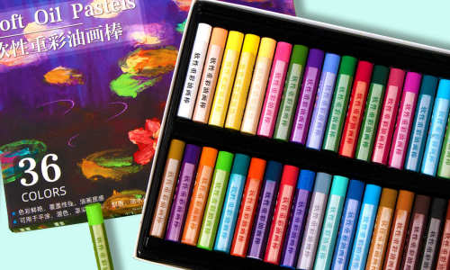 Art supplies oil pastels and 24/36 Assorted Colors crayons set preview