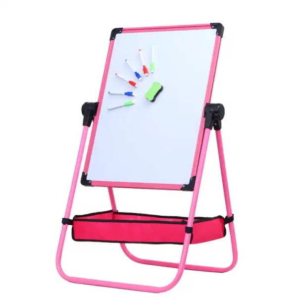 Children educational toy double side vertical storage tray baby kids adjustable magnetic plastic drawing board