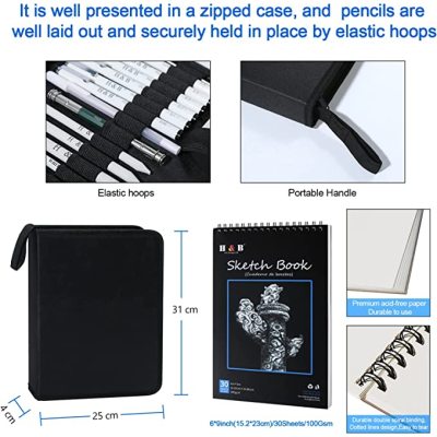 Chinese Painting Sketch Pencils 70 Pieces Charcoal Painting Sketch Pencil Set easy pencil drawings