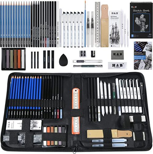 Chinese Painting Sketch Pencils 70 Pieces Charcoal Painting Sketch Pencil Set easy pencil drawings