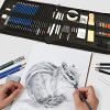 H&B 48 件素描彩色铅套装铅笔绘图创意
