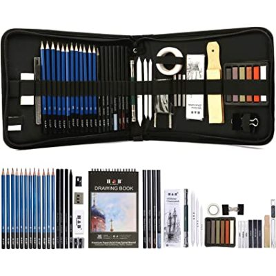 51 Pieces Sketch Color Lead Set Art Painting Charcoal Sketch Pencil Set OEM Customization