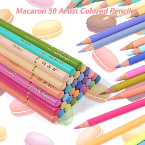 Juego de lápices de colores H&B Macaron, lápiz de dibujo en color, fabricante de lápices de colores, arte