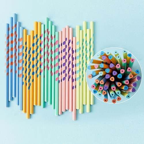 new design custom logo macaron hb environmental protection standard pencil macaron color pencil