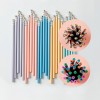 new design custom logo macaron hb environmental protection standard pencil macaron color pencil