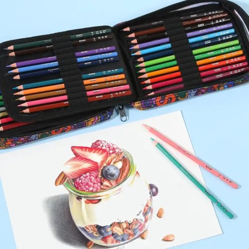 Lápices de colores redondos de núcleo suave de alta calidad H & B, 72 Uds., dibujo para la mejor mezcla de lápices de colores