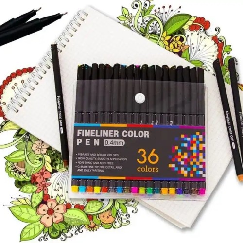 art supplier 12/24/36colors colouring fineliner marker pen