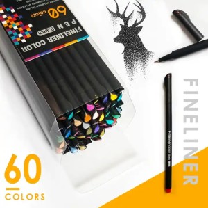 H&B art supplier 12/24/36pcs fineliner color pens for kid drawing pen for wholesale