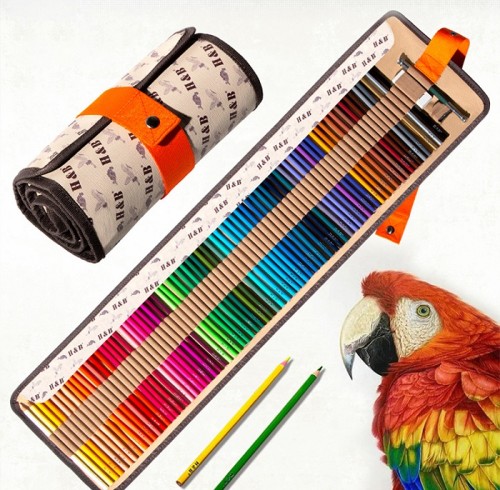 H&B hot sale professional 72colors oil based colored pencils for kid
