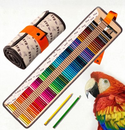 H&B hot sale professional 72colors oil based colored pencils for kid