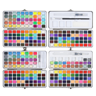 H&B professional 50/72/90/100 цветов Набор акварельных красок для детей