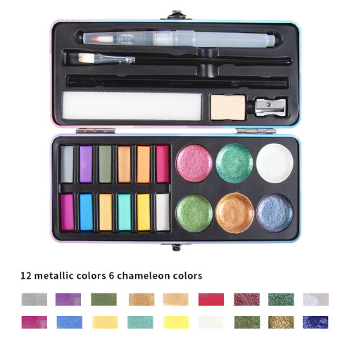 Wholesale Watercolor Kit: 24 Solid Colors for Creative Professionals