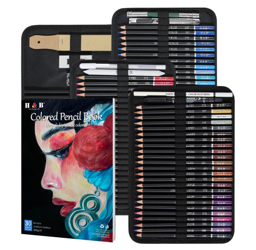 Professional colored pencil supplier best quality art 146 colored pencils drawing set