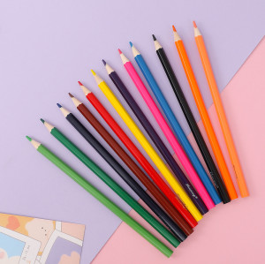 kid 6pcs mini natural children's colored pencils solid watercolor paints