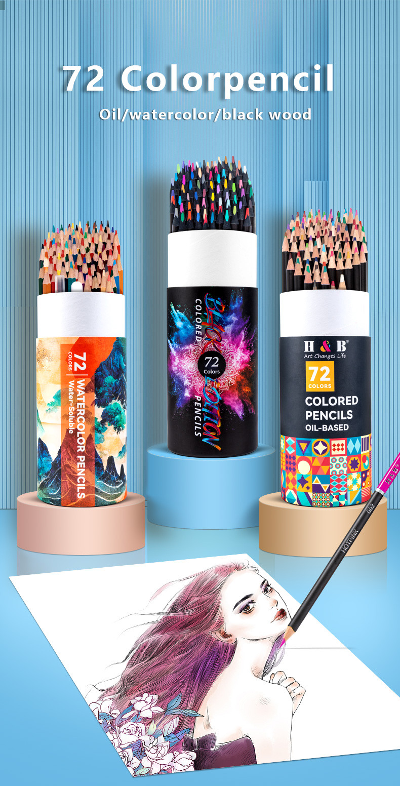 oil based colored pencils set