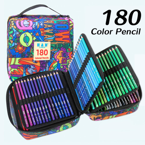 180pcs oil Color Pencil Set Colored Pencils Art Set