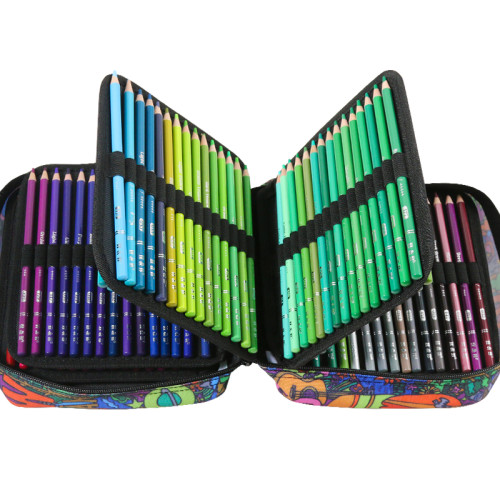 Juego de lápices de colores al óleo de 180 piezas, juego de arte de lápices de colores
