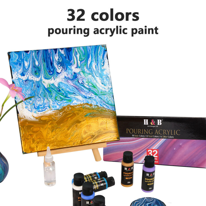 Customizable Fluid Acrylic Paint Sets Available at H&B, Fluid Acrylic  Paint