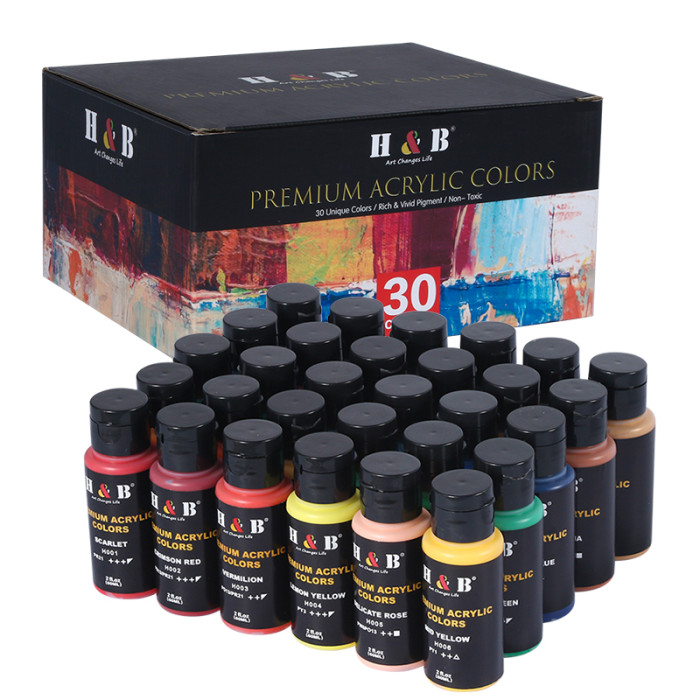 30-Piece Pouring Acrylic Paint Set for Wholesale: Perfect for OEM, ODM, and Distributor Partnerships