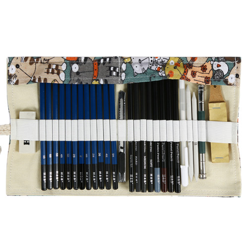 H&B 28 件优质艺术铅笔套装或绘图套装铅笔绘图套装