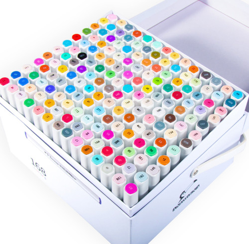 168 color dual tip marker pen set alcohol markers