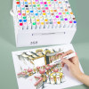 168-цветный набор маркеров с двойным наконечником, спиртовые маркеры