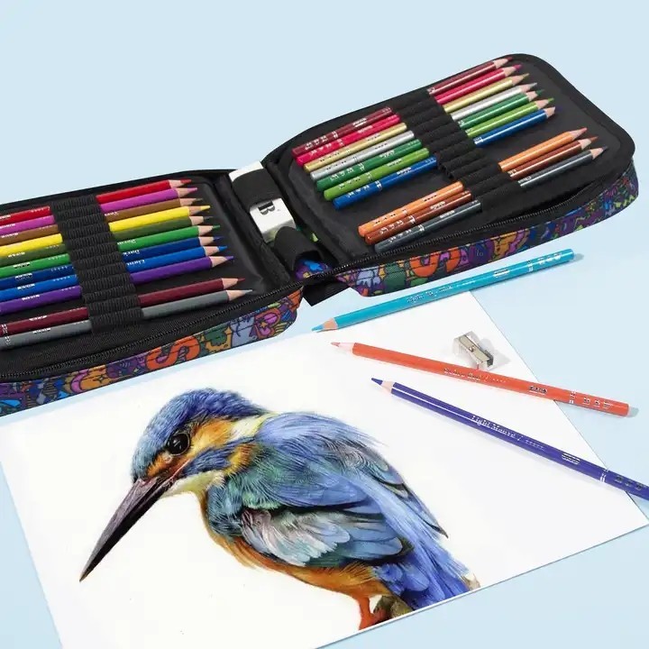 Conjunto de arte de lápices de colores