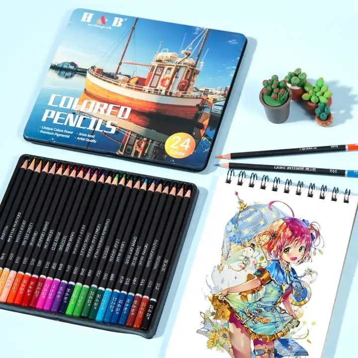 H&B 96pcs Sketch Colored Pencils Art Set drawing pencil for